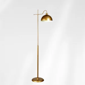 Glorea - Antique Gold Metal Floor Lamp | Decorative & Modern Ambient Lighting