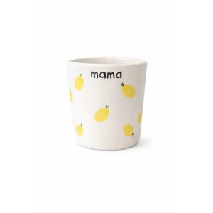Handmade Ceramic Coffee Mug With "mama" Inscription