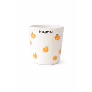 Handmade Ceramic Coffee Mug With "mama" Inscription