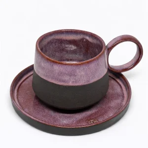 Velvet Ceramic Cup & Saucer Set