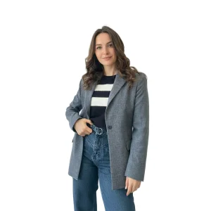 The Azure - Wool Blend Blue Modern Blazer