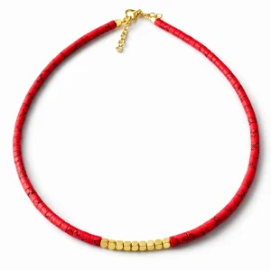 Afgan Boncuk Gold Detaylı Kolye