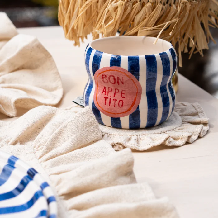 Striped Ceramic Mug image 2