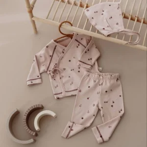 Armut Baskılı Pure Hug Serisi Kruvaze 3'lü Takım