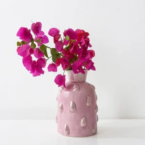 Petal Whisper Powder Drip Decorative Ceramic Vase Gift Idea