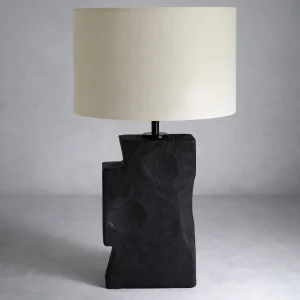 Torva Inumaralı Seri | Yakma Tekniği İle Karakter Kazandırılmış Masif Dibetou Abajur