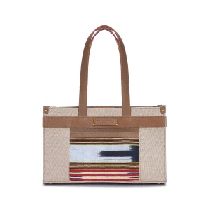 Zua Deri  Kanvas Omuz Çantası