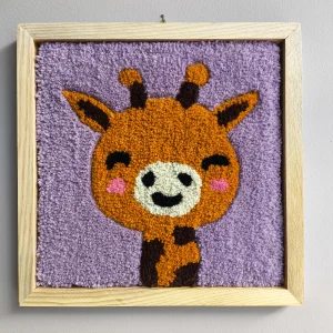 Baby Giraffe Tufting Wall Decor