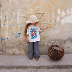 Tomato Printed T-shirt Muslin Pants Suit