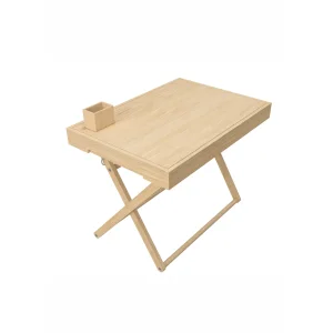 Foldable And Height-adjustable Montessori Sensory Table - Natural Finish Top With Reversible Chalkboard