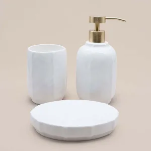 Ivory Ceramic 3-piece Bathroom Set