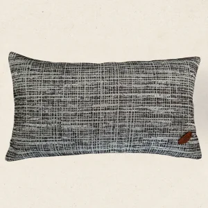 -gaia- Brown Patterned Cushion With Filling