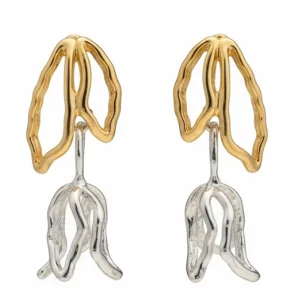 Starlie Two Tone Earrings