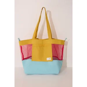 Women Secret File Detail Beach Bag