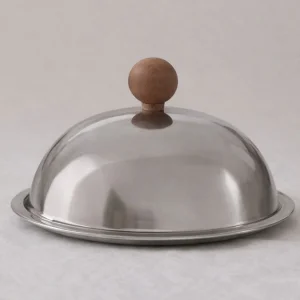 Wooden-handled Glass Jar