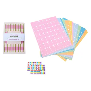 Desk Planner Set - Focus And Flow Notebook & Undated Calendar