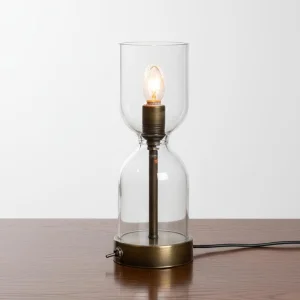 Hourglass - Upcycle El Yapımı Cam Masa Lambası