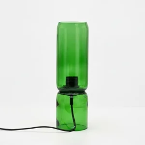 Verde Duo - Upcycle El Yapımı Cam Masa Lambası