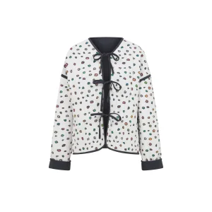 Leopar Desenli Müslin Ceket