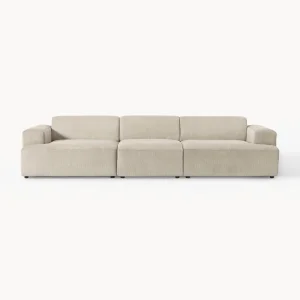 Stella Modular Sofa - Ribbed Velvet Upholstery, 4-5 Seater