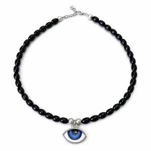 Arpa Boncuk Porselen Göz Kolye