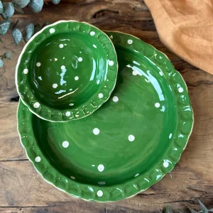 Pastel Marks - Nostalgia No:02 | Memory Green Duo Serving Plate Set