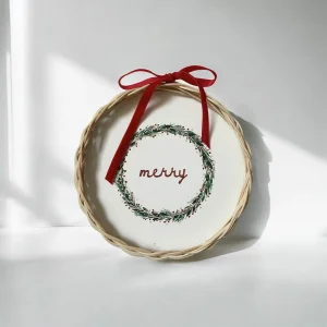 Merry 26 Suluboya Rattan Çerçeveli Tablo