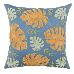 Kyamal Leaf Patterned Cushion 50x50 Cm