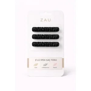Saf İpek Mini Scrunchie 3'lü Set Saç Tokası