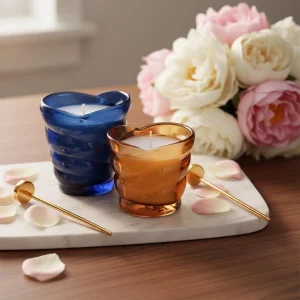 Custom Designed Candle Set, Navy Blue - 3