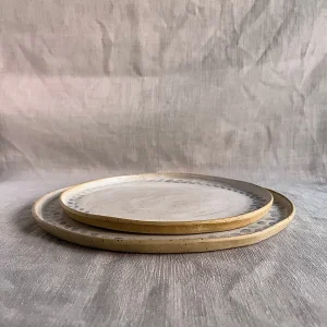 Ege Serving Plate And Dessert/breakfast Plate Set