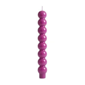Ball Candlestick Candle Fuchsia