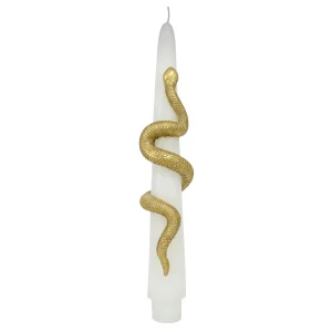 Candlestick With Snake Decoration