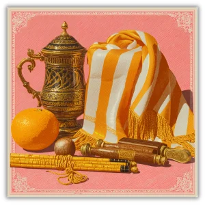 Gilded Citrus Tableau Fular