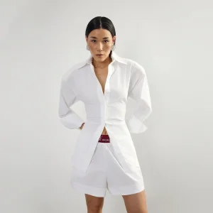 Padded Pleated Shirt