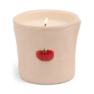 Bistro Tomato Embossed Ceramic Candle-heirloom Tomato Boxed