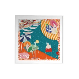 Amalfi Beach Life Fine Art Baskı