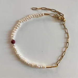 Barley Pearl Anklet