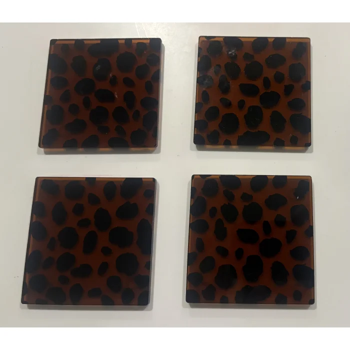 Leopar Pattern Coasters image 2