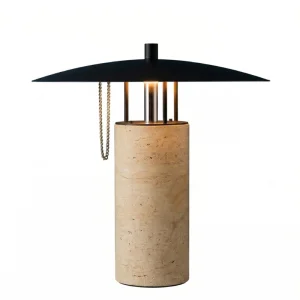 Lta-01005 Travertine Table Lamp