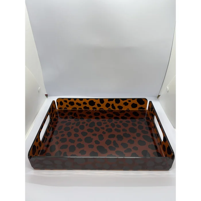 Leopard Plexi Tray 28x38 Cm image 2