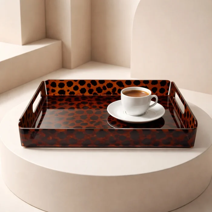 Leopard Plexi Tray 28x38 Cm image 3