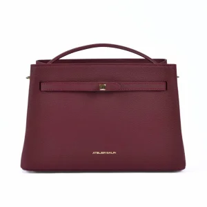 Cube Lock Bag - Merlot