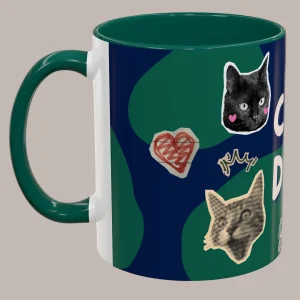 "cat Dad" Themed Design Porcelain Mug
