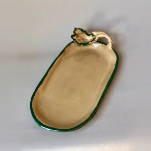 Green, Leafy Serving Plate