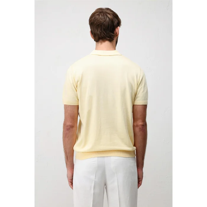 Comfort Slim Polo Collar Knit T-shirt - 5