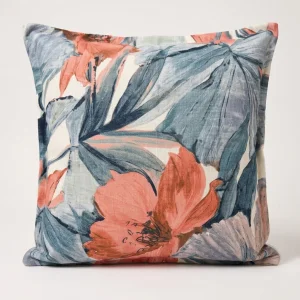 Floral Linen Decorative Pillow Cover 45x45 Cm Tropical Cushion Luxury Home Decor Throw Pillow