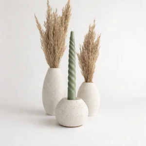 Drop 3-piece Vase & Candle Holder Set