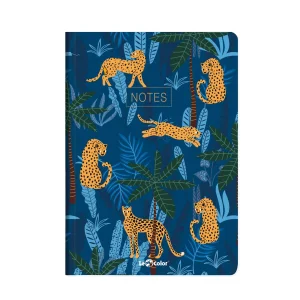 Tropical Notebook, Plain Blue, 17x24 Cm