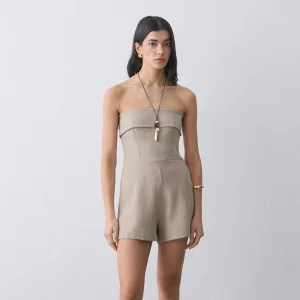 Aira Strapless Mini Romper Short Jumpsuit
